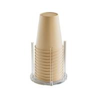 OPIGJUFD Portavasos De Papel Acrylic Transparent Paper Cup Holder Water Tea Cups Dispenser Rack Coffee Kitchen Storage Organization Almacenamiento(Color 1)