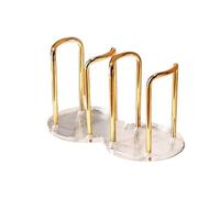 OPIGJUFD Portavasos De Papel Coffee Cups Dispenser Rack With Bamboo Base Beverage Drinking Paper Cup Holder For Party Office Home Kitchen Almacenamiento(Gold-B)