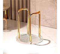 OPIGJUFD Portavasos De Papel Cup Storage Holder Water Tea Cups Dispenser Rack Shelf With Longer Stick Mug Display Stand Home Organizer Almacenamiento(Single cup gold)