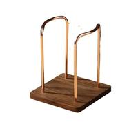 OPIGJUFD Portavasos De Papel Cup Storage Holder Water Tea Cups Dispenser Rack Shelf With Wooden Base Mug Display Stand Home Organizer Almacenamiento(Color 2)