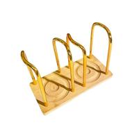 OPIGJUFD Portavasos De Papel Paper Cup Holder Organizer With Wood Base Table Standing Dispenser For Office Commercial Use Break Room Home Almacenamiento(Gold 2 Slot)