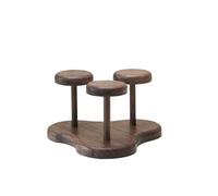 OPIGJUFD Portavasos De Papel Solid Walnut Cup Dispenser Vertical Paper Coffee Holder Kitchen Countertop Organizer Modern Storage Rack Almacenamiento(Three cup holder)