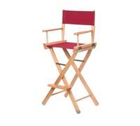 OPIGJUFD Silla de Director Plegable Silla De Director Versátil Madera Maciza, Taburete Alto Plegable Lona, Oficina Multiusos, Maquillaje, Asiento Portátil Y Cómodo(Color04)