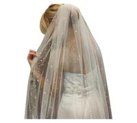 OPIGJUFD Velo de novia Velo de novia con peineta Bing Bling Blanco Para una boda(200cm)