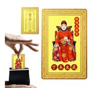 Opilroyn 2027 Year of the Goat Card - Tai Sui Charm, Metal Luck pllaque