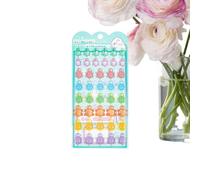 Opilroyn Adhesivos 3D Bonitos,Decoración con Adhesivos en Relieve - Calcomanías Estéticas - para Cuadernos, Scrapbooking, Diarios, Manualidades, Fiestas y Recompensas en Clase