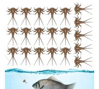 Opilroyn Bass Fly Fishing Lures, pesca con mosca para truchas, 20 lazos realistas, componentes de cuerpos ninfas, cebos de pesca de truchas atados a mano, surtido de pesca con mosca para bajo,