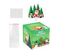 Opilroyn Caja de dinero de Navidad, bolsa creativa para dinero en efectivo, caja de dinero con 50 bolsas, para Navidad, fiesta de cumpleaños, vacaciones, festividades, niños, amigos, familia