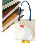 Opilroyn Canvas Tote Bag - 37x37cm Student Shopper, Casual Shoulder Bag