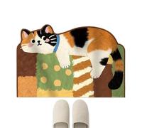 Opilroyn Cat Bathroom Rug - Diatomaceous Earth Mat, Non Slip Floor Rug