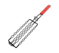 Opilroyn Cesta de Parrilla para Verduras | Soporte para Barbacoa de Perritos Calientes,Cesta de Rejilla de Malla para Perritos Calientes,para Exterior Camping Fogata Cocinar Salchichas Filete Pescado