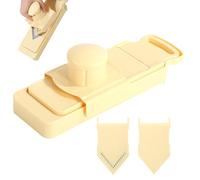 Opilroyn Cortador de patatas, herramienta de corte ajustable en forma de V | Cortador versátil de acero inoxidable con protección para las manos - Para el hogar, patatas, pepinos, cebollas, repollo