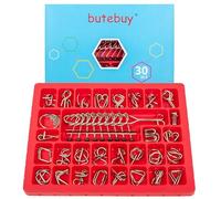 Opilroyn de Alambre y Metal para Mente Ágil,Juguete Educativo De Lógica | Test De Inteligencia con Puzles De Alambre,para Casa Oficina Escuela Camping Picnic Niños Adultos Regalos para Fiestas