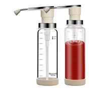 Opilroyn Dispensador de jarabe - 2 unidades multifunción 450ml a prueba de fugas,Calabaza Caramelo Salsa Botellas | para el hogar diario restaurante panadería Cafe Almacenamiento Catering Cocina