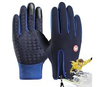 Opilroyn Guantes de esquí para Mujer, Guantes de Invierno Impermeables para Patinaje sobre Hielo a Prueba de Viento, Guantes Forrados, Equipo de Ciclismo de Invierno para Clima frío