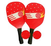 Opilroyn Juego de remo para niños, raqueta de bola de pepino, raqueta de bolas de pepino profesional, maletín de almacenamiento compacto con 2 remos y 2 pelotas, accesorios deportivos para adultos y