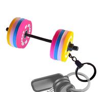 Opilroyn Llavero con mancuernas | Divertido abalorio desmontable para mochila, dije decorativo para mochila | para entusiastas del fitness, mujeres y hombres, mochila y cartera, B, Refer to