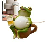 Opilroyn Luz nocturna de rana, decoración de rana de cerveza para beber, lámpara de noche, lámpara de noche | para decoración del hogar, dormitorio, sala de estar, dormitorio, apartamento, niños