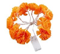 Opilroyn Marigold LED Garland con Luces - Day of The Dead Decorations, Dahlia Light String LED Halloween Nuevo Crisantemo Luz Qingming Festival Marigold LightGhost Festival Decorati