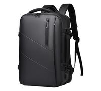 Opilroyn Mochila de trabajo con puerto de carga USB, mochila de trabajo,Mochila profesional expandible - Mochila de trabajo, bolsa negra expandible para casa, avión, tren, trabajo