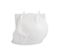 Opilroyn Molde con forma de calavera - Molde para Halloween de resina con forma de calavera 3D | Molde de silicona de alta calidad para la creación de objetos artesanales para la decoración