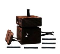 Opilroyn Muñeco De Madera con Pies Móviles para Coche | Figura Mecánica De Hombre con Pies Bailarines,Decoración Juguetona De Madera para Hogar Dormitorio Oficina Ventilación De Aire
