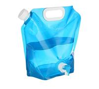 Opilroyn Tanque de agua compacto, contenedor de agua portátil con asa, bolsa de agua para ahorrar espacio de 5/10 l, bolsa de agua plegable resistente al aire libre, contenedor de agua plegable