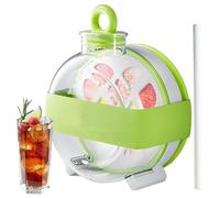 Opilroyn Taza Para Cubitos De Hielo - Botella Térmica Portátil Antifugas 300ml Con Pajita,Equipo De Cocina Para Camping Picnic Verano Café Viaje Interior