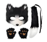 Opilroyn Traje De Para Niñas - Accesorios De Vestir De Halloween - Mujer Fox Cosplay Y,Para Niños Adolescentes Adultos Hombres Mujeres Fiesta Mascarada Carnaval