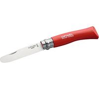 Herbertz Opinel 0442001698 - Navaja con Punta Redondeada y Mango en Carpe, Color Rojo, Talla 8 cm