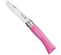Opinel 0442001699 - Navaja con punta redondeada y mango en carpe, color fucsia, talla 8 cm