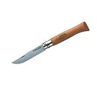 Opinel O113100 Navaja de Acero al carbón, Unisex, Beige, 10 cm