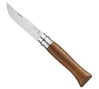 OPINEL - Caja N°9 Navaja de Bolsillo - Hoja de Acero Inoxidable - Mango de Nogal - Comodidad de Corte, Uso Diario - Anillo de Seguridad Virobloc - Fabricación Francesa