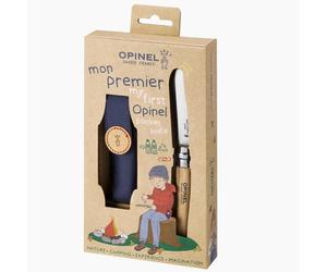 OPINEL Coffret Mon 1er Opinel Hetre + Etui - Niño - Marrón / Gris / Azul - talla única- modelo 2025