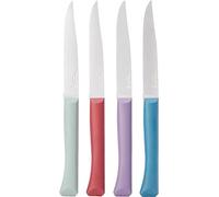 Opinel - Estuche de 4 Cuchillos de Mesa Bon Appétit+ Glam - Hoja de Diente de Velours de Acero Inoxidable - Mango Confortable - Fabricación Francesa - Azul Pato, Violeta, Salvia, Granate