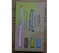 Opinel Estuche De 4 Cuchillos De Mesa N°125 Bon Appétit Campagne Inox