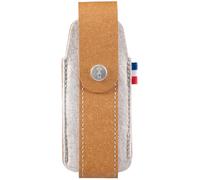 Opinel Estuche L de Piel reciclada y Fieltro R-Pet, Color marrón, Funda sostenible para Cuchillos Opinel N°09, N°10, Cuchillo de Seta N°08 y N°10 con sacacorchos y abrebotellas