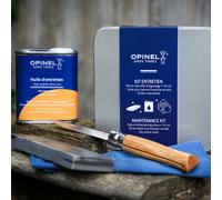 Opinel Kit De Mantenimiento - Piedra De Afilar, Aceite Y Paño Microfibra