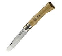 Opinel Mon Premier Couteau Bout Rond , Naturel, Navaja Blister N 07 Punta Redondeada 001221 Unisex Adulto, Haya, 7.5 Cm