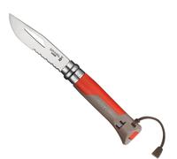 OPINEL Couteau Outdoor N°08 Terre-rouge - Olla para campamento - Rojo/Gris - EU Unique