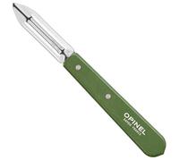 OPINEL Essential No.115 Pelador, mangos de madera de carnez, fabricado en Francia (verde oscuro)