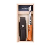 Opinel O000815 Estuche N°08 Carbono + Vaina Alpina Deporte, Multicolour
