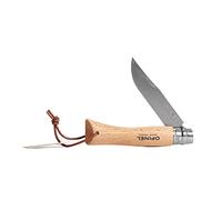 Cuchillo Opinel Vri N°07 Mango inox haya + cordón cuero