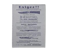 Opinel - Paño de cocina con motivo "¡Exija!!" - Tejido Jacquard 100% Algodón - Alta Calidad - Lavable a Máquina - Fabricación Francesa Tradicional - 50 x 70 cm