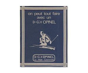 OPINEL - Paño de Cocina con Motivo Se Puede Hacer Todo - Tejido Jacquard 100% Algodón Lavable a Máquina - Fabricación Francesa Tradicional - 50 x 70 cm