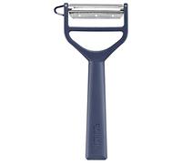 Opinel - Pelador T-DUO - Mango de Polímero - Doble Cuchilla de Acero Inoxidable - Pelador de Verduras, Preparación de Julianas - Para Diestros y Zurdos - Apto para Lavavajillas - Azul