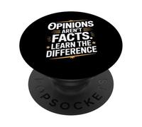Opinions Aren’t Facts Learn Difference Cool Debate PopSockets PopGrip Adhesivo