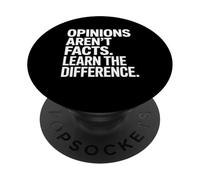 Opinions Aren’t Facts Learn Difference Cool Debate PopSockets PopGrip Adhesivo