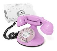 Opis FunkyFon Cable: El Teléfono Fijo Retro Vintage, un Teléfono Antiguo y Clásico para tu Casa Pink