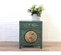 OPIUM OUTLET Mesita de Noche, Madera, Diseño 10, BxTxH: 45x33x55 cm